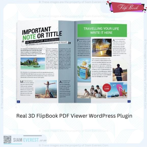 Real 3D FlipBook PDF Viewer WordPress Plugin